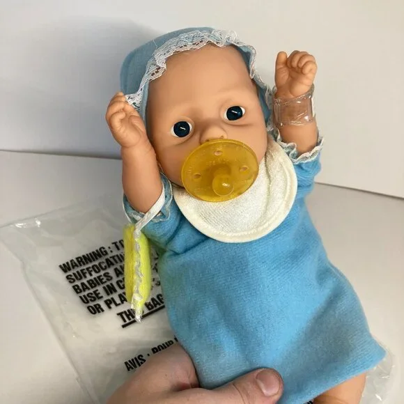 Vintage Anatomically Correct Baby Boy Doll Newborn 12" With Accessories - Picture 3 of 10